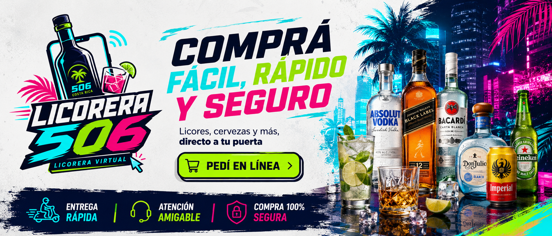 Comprá fácil, rápido y seguro. Licores, cervezas y más, directo a tu puerta.